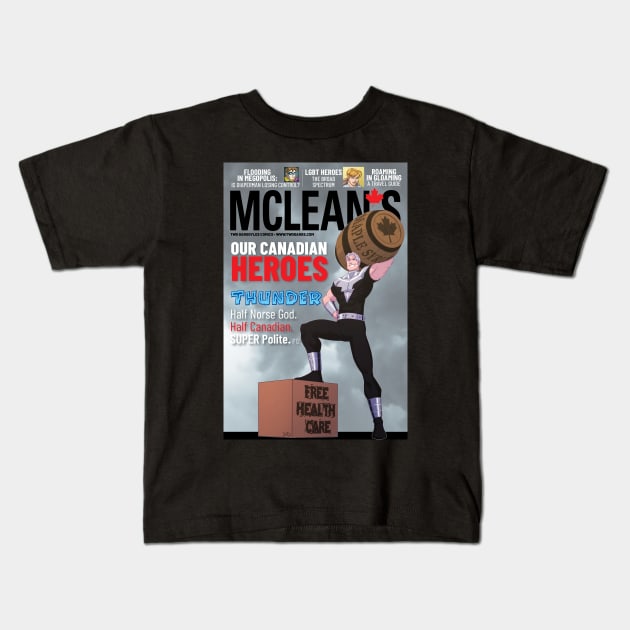 Thunder McLeans cover Kids T-Shirt by Twogargs